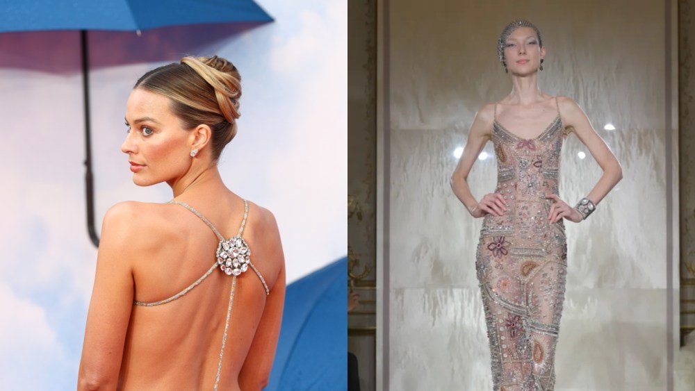 Margot Robbie Goes Sheer in Armani Dress at ‘Big Bold Beautiful’ Premiere