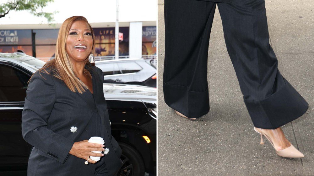 Queen Latifah Adds to the Celebrity Slingback Streak in New York City