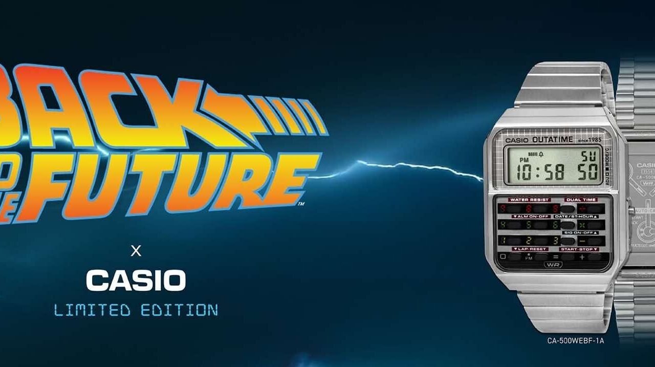 The Casio × Back To The Future CA-500WEBF-1A