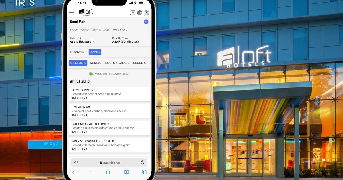 Aloft New York LaGuardia Airport strengthens F&B revenue and reduces operational strain with IRIS Mobile Dining